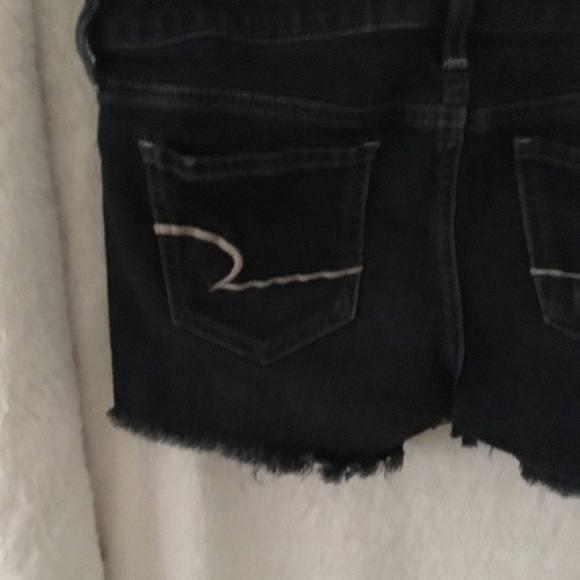 Dark blue/black American eagle jean shorts - Picture 6 of 8